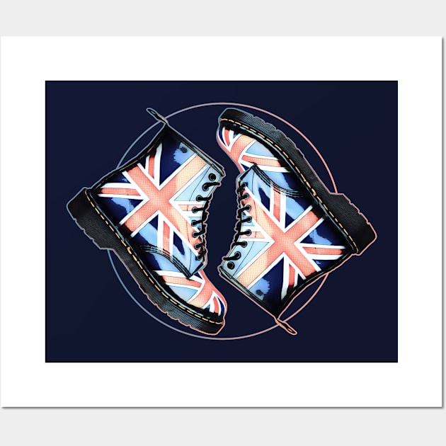 Union Jack Flag Dr Martens Wall Art by CACreative